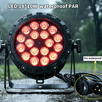 Projecteur LED PAR QSE Lighting 18*10W IP65 étanche RGBW 4-en-1 pour extérieur, scène, éclairage paysager, bar, mariage
