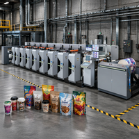 Presse flexographique à cadre en fonte épaisse, stable, pour la production de précision à long terme, imprimante pour sacs en plastique alimentaire