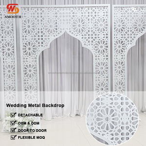 Arco de Hierro Elegante para Bodas, con Patrón Exquisito, para Decoración de Escenarios y Fondos de Boda al Aire Libre - Product Image 4