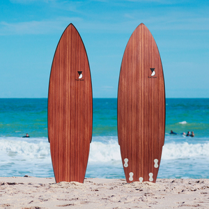 لوح تزلج من الألياف الزجاجية رخيص الثمن بسعر الجملة ، لوح تزلج من الراتينج الإيبوكسي رباعي النواة لركوب الأمواج وركوب الأمواج مع مقود - Product Image 2