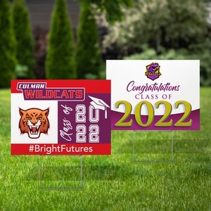 Nhà Máy Bán buôn không thấm nước in đầy đủ màu sắc tùy chỉnh dấu hiệu sân kích thước tiêu chuẩn 24 ''x 18''-hai mặt - Product Image 6