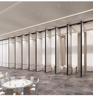 Cloison de séparation insonorisée pour hôtel, salle de réception, mur coulissant en aluminium, écran de séparation mobile, porte pliante