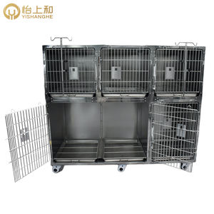 Heavy Duty Large Small Stainless <span class=keywords><strong>Steel</strong></span> Animal Vet Puppies Pet Dog Kennels gabbie per gatti casse casse gabbia banca per cani - Product Image 2