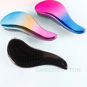 Pettine Personalizzabile Anti-Groviglio, Spazzola Arricciacapelli a Setole Morbide, Spazzola Lisciante con Sfumatura di Colore, Pettine per Acconciature da Parrucchiere - Product Image 6