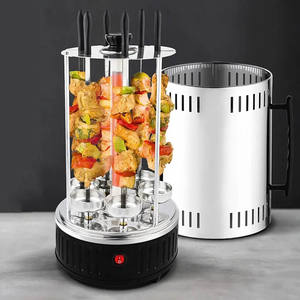 XUEWEI DMWD <span class=keywords><strong>Four</strong></span> Électrique Sans Fumée BBQ <span class=keywords><strong>Kebab</strong></span> Gril Rotatif Machine Rotation Automatique Grill Rôti Brochettes D'agneau <span class=keywords><strong>Maison</strong></span> - Product Image 2