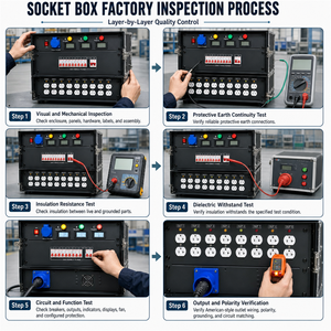 Boîtier de distribution <span class=keywords><strong>d</strong></span>'alimentation NEMA certifié CE 20A 120V avec affichage LCD <span class=keywords><strong>pour</strong></span> scène et chantier, directement de l'usine - Product Image 4