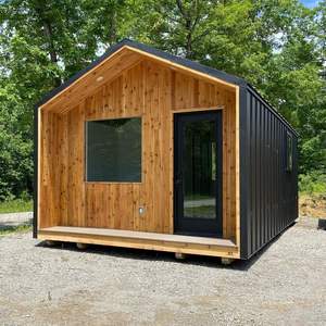 Capsule <span class=keywords><strong>de</strong></span> vie extérieure modulaire en acier et bois pour hôtel - Product Image 2