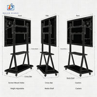 Tableau blanc interactif multi-touch 10 points de 55 à 110 pouces, système double Android/Windows, écran plat intelligent 4K pour l'éducation et les entreprises