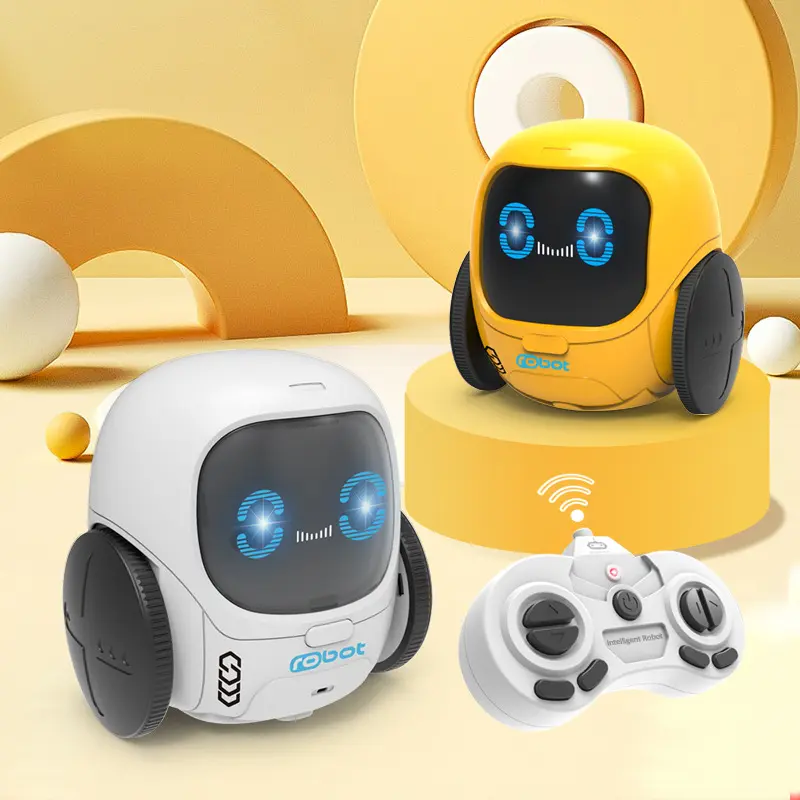 만화 모양의 가벼운 음악 RC 로봇 우주 로봇 장난감 음악과 LED 최고의 선물이있는 RC 소년과 소녀 원격 제어 장난감