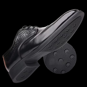 Chaussures en cuir italiennes artisanales pour hommes, style bureau, couleurs mélangées, bout pointu, imperméables, à lacets, rehaussantes, élégantes et décontractées - Product Image 6