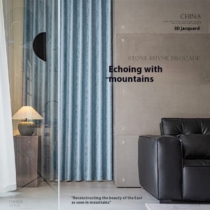 Tende Jacquard di Alta Precisione di Shaoxing, Moderne Tende Oscuranti di Lusso in Poliestere Personalizzabili per Tutte le Stagioni - Product Image 2