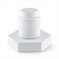 Bouteille en plastique HDPE 180 ml avec bouchon à clapet pour poudre dentifrice, emballage de chewing-gum au xylitol, comprimés de chewing-gum, suppléments santé
