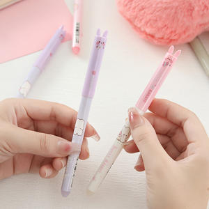 Bolígrafo de Gel Azul <span class=keywords><strong>Borrable</strong></span> con Diseño de Conejito, 0.5mm, Plástico, Estilo Caricatura, Alta Calidad, Escritura Neutral, 48 Unidades por Paquete, para Oficina, Estudiantes - Product Image 3