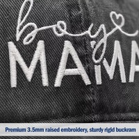 Casquette de baseball streetwear personnalisée OEM ODM avec logo, en sergé de coton délavé, broderie MAMA, fabricant, faible MOQ, échantillonnage rapide, vente en gros