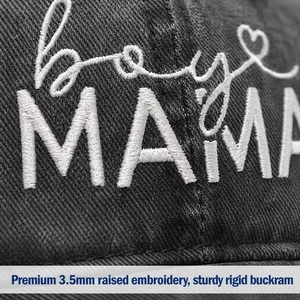 รับผลิตหมวกเบสบอลสตรีทแวร์ปี 2026 ผ้าคอตตอนทวิลล์ปักลาย MAMA  รับทำโลโก้ OEM ODM ตามสั่ง  ผลิตจำนวนน้อยได้  จัดส่งตัวอย่างรวดเร็ว ขายส่ง - Product Image 4