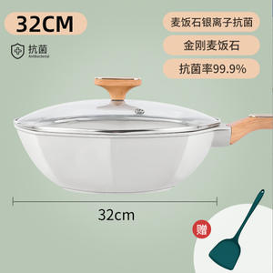 Poêle antiadhésive AUX 8 coins 24-28 cm blanche pour cuisinières à gaz et à induction - Product Image 4