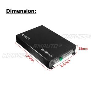 Amplificateur de voiture 4 canaux 2000W, amplificateur de puissance stéréo pour véhicule, amplificateur audio automobile - Product Image 6