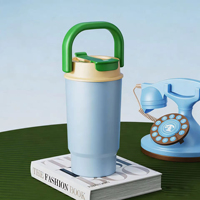 Nouvelle tasse à café isotherme en acier inoxydable de 32 oz à double paroi, anti-fuite, écologique, avec une performance thermique de 12 à 24 heures