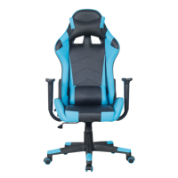 Chaise de jeu pour ordinateur portable en cuir synthétique confortable, pivotante, réglable en hauteur, pour configuration de jeu à domicile