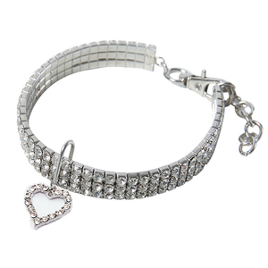 Nuevo Collar para Mascotas con Forma de Corazón, Cadena para Perro, Collar de Cristal para Gato, Joyería para Mascotas al por Mayor - Product Image 4