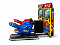 Simulateur de course de moto Lechuang ODR-16, jeu d'arcade à monnayeur, construction en métal, plastique et acrylique, interface anglaise 1