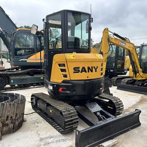 รถขุดตีนตะขาบ Sany SY35U มือสอง ขนาด 3.5 ตัน พร้อมเครื่องยนต์ Yanmar ปั๊มไฮดรอลิก HYDAC และแบบไม่มีส่วนท้ายที่ยื่นออกมา - Product Image 1