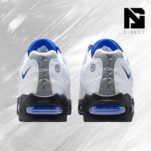 Air Max 95 'Total 90' White Blue Mesh Lace-Up Nike Sneakers Breathable Round Toe All Seasons Walking Shoes - Product Image 4