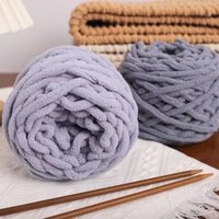 Fil épais monofilament en mélange acrylique et fibre de bambou pour tricot, couvertures, chaussons au crochet, écharpes et bonnets - Fabricant