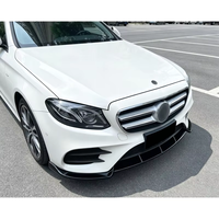 Splitter Bibir Bumper Depan Plastik FronABS untuk Mercedes Benz E Class C238 W213 2016 2020 E260 E300 E43 AMG Body Kit Mobil