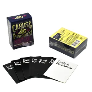 Juego de mesa con impresión personalizada, juegos de cartas con caja de regalo