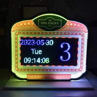 Panneau d'affichage numérique LED personnalisé pour service de bouteilles, écran portable pour messages, idéal pour les boîtes de nuit, bars et soirées