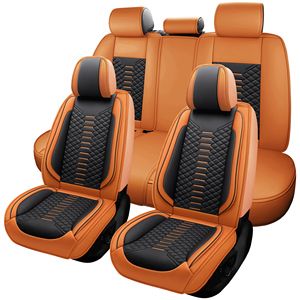 Fundas de Asiento Acolchadas con Diamantes Elegantes FXAP <span class=keywords><strong>para</strong></span> Hyundai Tucson, <span class=keywords><strong>Kia</strong></span> <span class=keywords><strong>Sportage</strong></span>, Mazda CX5, Protectores Universales de Cuero - Product Image 1