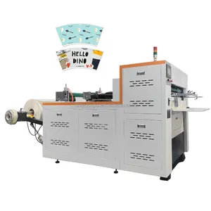 All Stainless Steel Paper Cup Printing and Cutting Machine / Die Cutting Machine For Paper Cup / Die Cutting Machine Paper