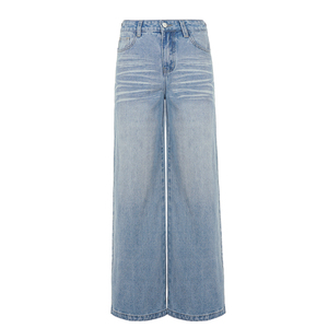 Pantalones Vaqueros Retro de Corte Recto y Talle Bajo en Azul Lavado – Estilo Urbano Único - Product Image 6