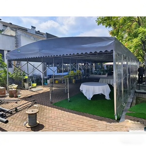 Foldable <b>tent</b> with sliding sunshade A portable folding canopy, UV-resistant, water and moisture-proof garages Refugee shelter - Product Image 2