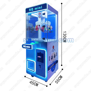 Sân chơi trong nhà đồng tiền hoạt động màu vàng vịt phong cách Claw máy với đèn LED <span class=keywords><strong>Arcade</strong></span> đồ chơi Grabber trò chơi giải thưởng Clip trò chơi máy - Product Image 4