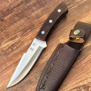 Cuchillo Bowie Skinner de Hoja Fija de Acero Inoxidable de Alta Calidad Beak HK SS265 de 200 cm con Punta Recta y Mango de Madera para Camping y Actividades al Aire Libre - Product Image 3