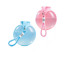 Bol pour chien en silicone PKY avec mousqueton, bol pliable portable pour l'eau et la nourriture des animaux de compagnie pour la marche, la randonnée, les voyages, pour chiens et chats