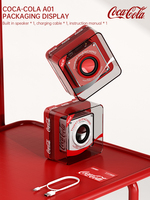 Coca-Cola A01 pour haut-parleur sans fil portable mini caisson de basses sans télécommande sans micro intégré