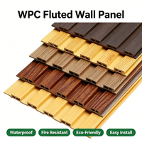Panneau mural rainuré en WPC écologique 155*8mm, panneau décoratif d'intérieur, panneau mural grand format, imperméable, composite bois-plastique, planches de plafond
