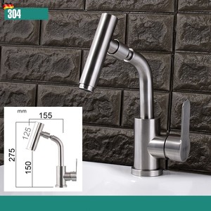 Torneira de água quente Cabilock de aço inoxidável com orifício único, torneira de água doméstica para pia de cozinha - Product Image 3