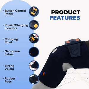 Masajeador de Rodilla Inalámbrico Campanio CE-40 TENS con Control de Tiempo para Artritis y Recuperación de Lesiones Deportivas, Negro - Product Image 5