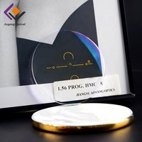 Vente en gros CR39 1.56 Lentilles optiques en résine bleue progressive Lentilles de lunettes multifocales ophtalmiques