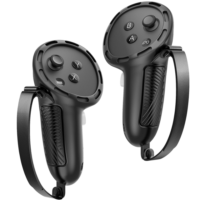 Anti-Slip Grip Cover for Meta Quest 3S/Quest 3 Controller Protector Case Shockproof Protective Shell for VR Controllers