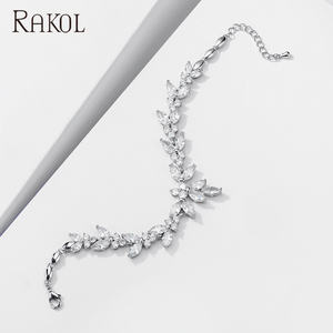 Rakol สร้อยข้อมือคริสตัลเซอร์โคเนียปรับได้จากนักออกแบบ BP2232หรูหราเครื่องประดับแต่งงาน - Product Image 4