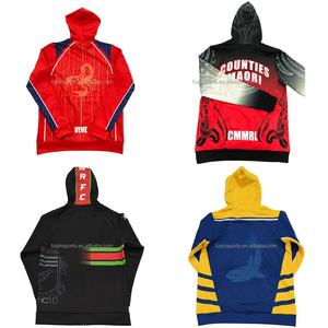 FQ polynésien Maori Au NZ League Club équipe Rugby à capuche hommes sweats à capuche Sport recadrée pull à capuche ensemble Rugby entraînement sweat - Product Image 3