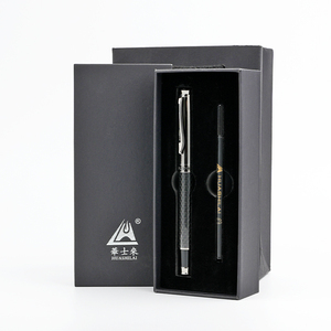 Nuevo Bolígrafo de Metal Negro Personalizado <span class=keywords><strong>0.2</strong></span>, Juego de Bolígrafos de Lujo para Negocios con Logotipo Personalizado en la Parte Superior, Calidad Premium para Regalo - Product Image 1