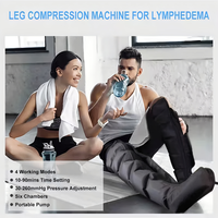 Bottes de compression d'air pour la récupération des jambes et des pieds, masseur à compression d'air à 6 chambres pour la circulation et la relaxation musculaire