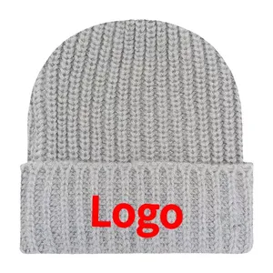 Высококачественные жаккардовые шапки с принтом на заказ с логотипом, зимняя шапка