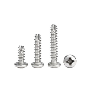 201 Stainless Steel Phillips Head Round Head Self Tapping Screws M1.7 M2 M3 M4 M5 For Metal Construction - Product Image 4